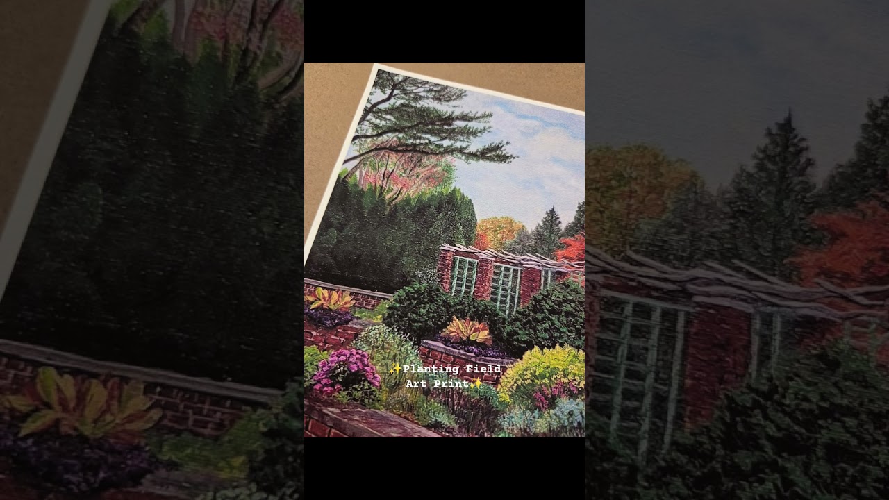 Cottage Planting Field Arboretum Art Print