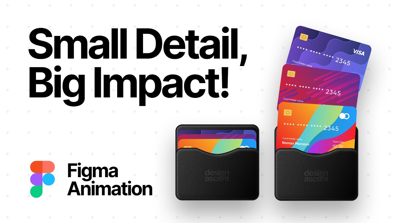 Create a Smooth Wallet Card Animation in Figma | UI Micro-Interaction Tutorial