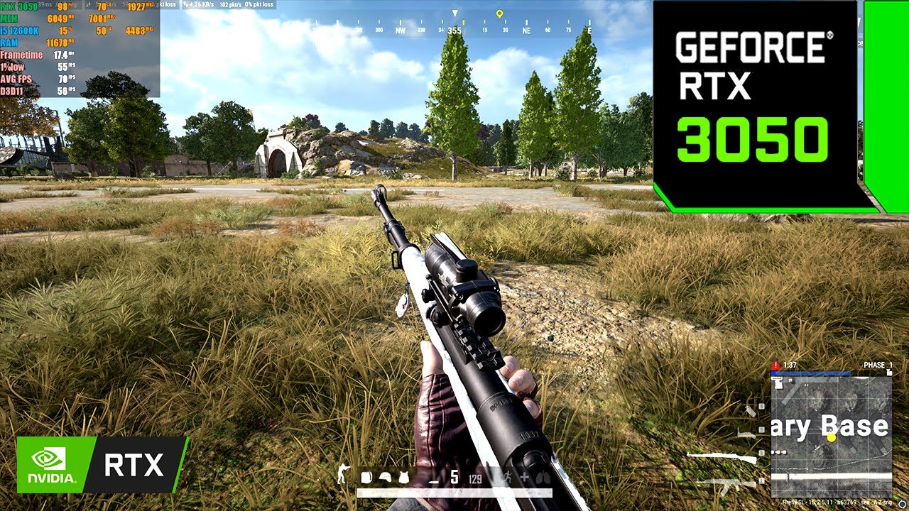PUBG : RTX 3050 8GB ( Ultra Graphics )