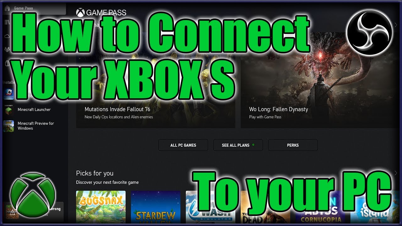 Как подключить XBOX SERIES S к компьютеру или ноутбуку