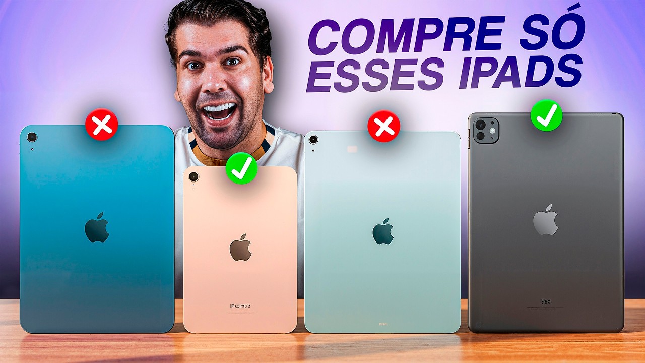 QUAL iPAD COMPRAR SEM MEDO em 2026? (NÃO ERRE NA COMPRA!)