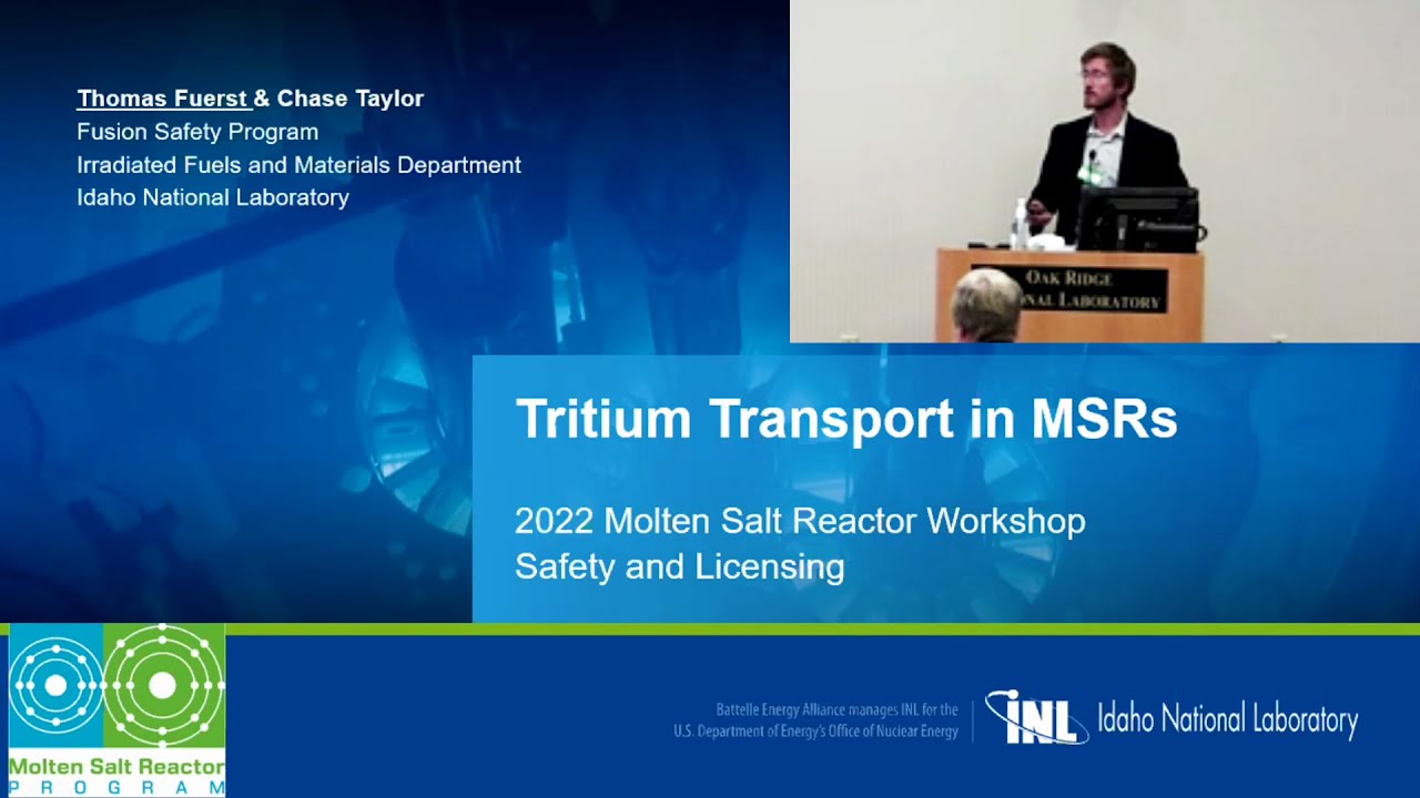 Thomas Fuerst: Tritium Transport in Molten-Salt Reactors @ ORNL MSRW 2022