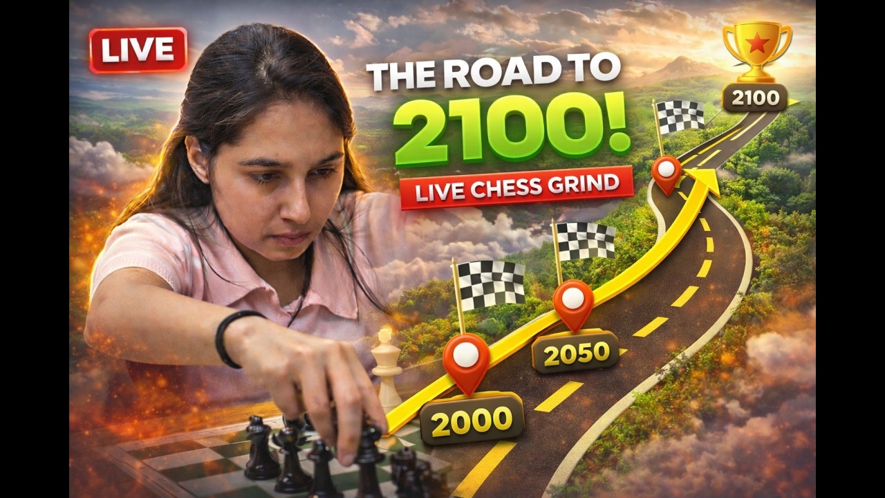 Road to 2100! Then playing with subs #chess #live