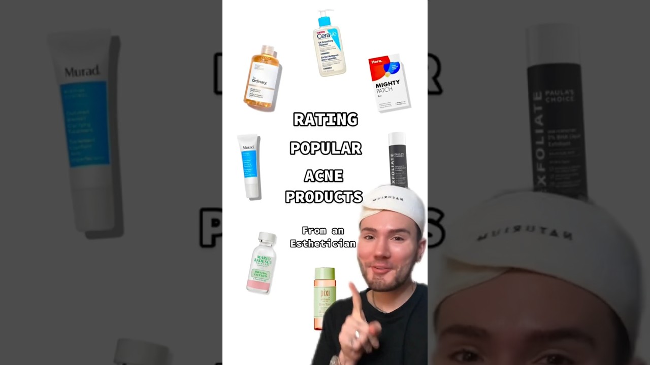 POPULAR ACNE PRODUCTS!😱 (follow for more!💗) #acne #skincare #skincareroutine #beauty #skin