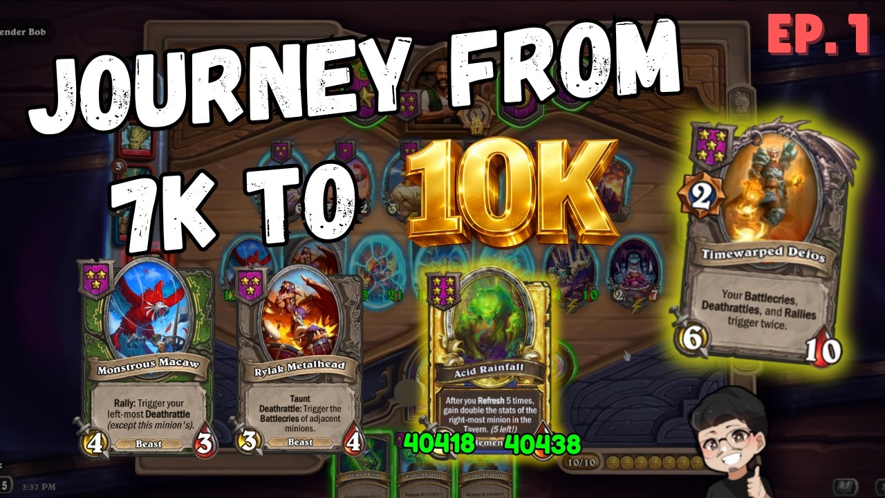 Can I Reach 10K? | Hearthstone Battlegrounds | Ep. 1