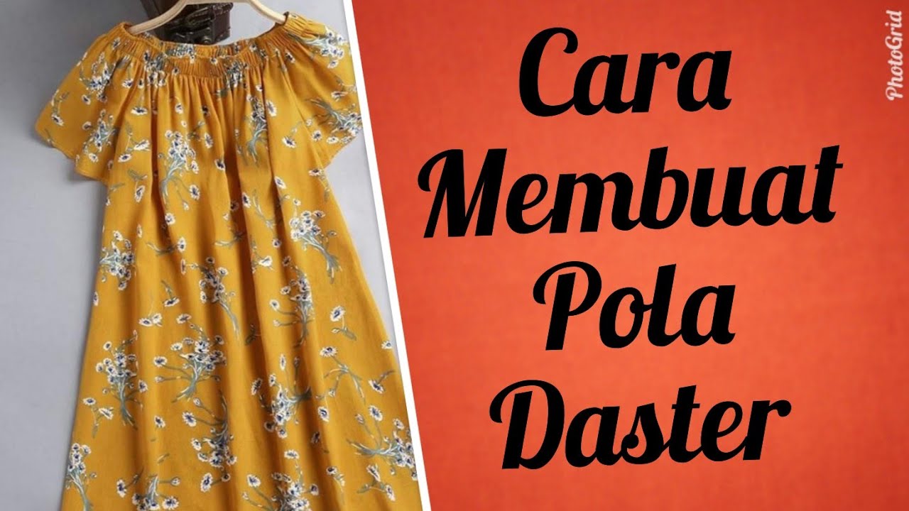Cara membuat pola daster Kerut #EndangSujiatistp #poladaster