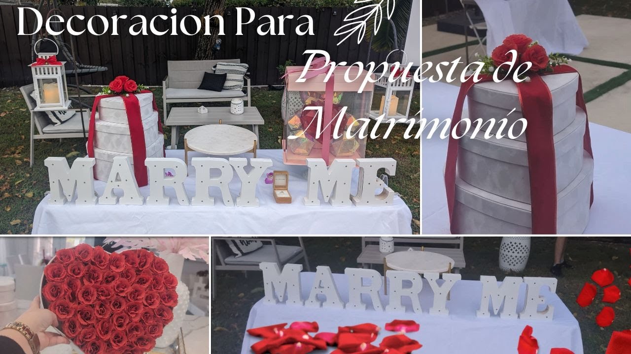 💍DECORACIÓN SORPRESA para pedida de mano!