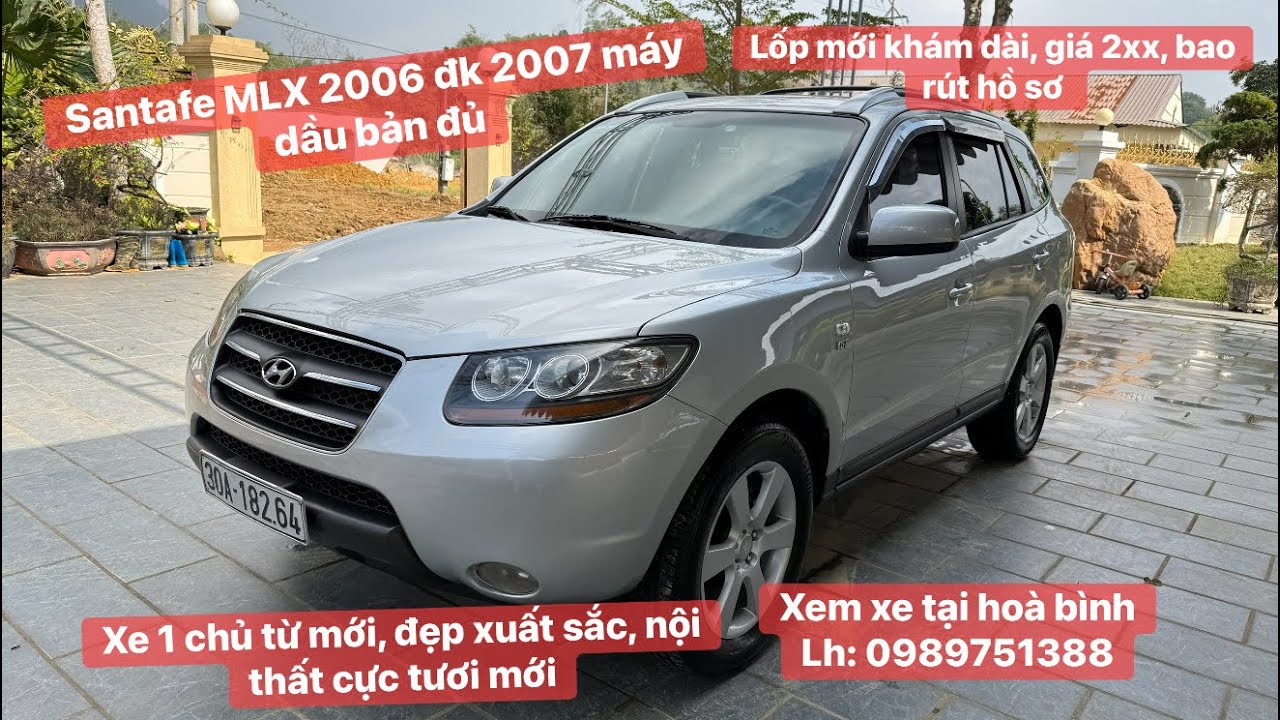 Santafe MLX 2006 đk 2007 máy dầu bản đủ cực xuất sắc. Lh: 0989751388