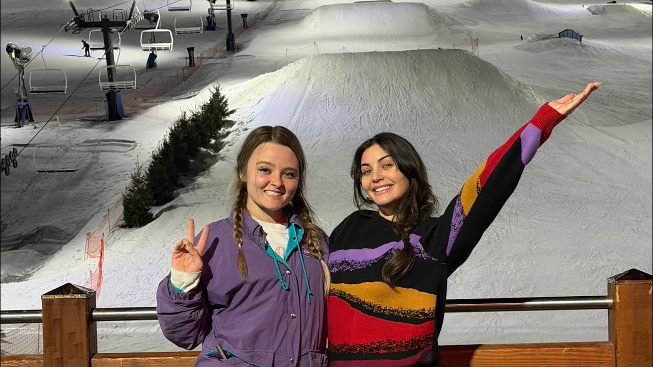 SKII WITH US at perfect north ⛷️ 🐰 
