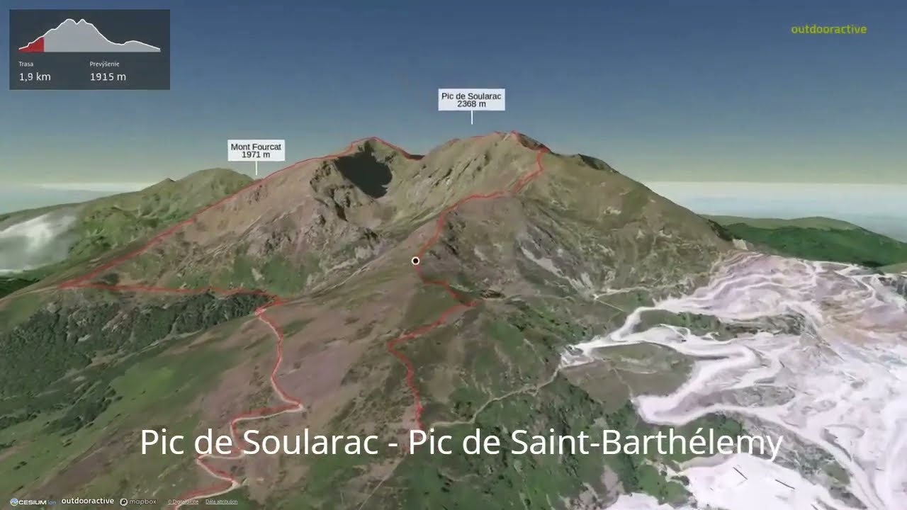 Pic de Soularac - Pic de Saint-Barth&eacute;lemy ∆ hiking trails ∆ 3d-trail.com/france/