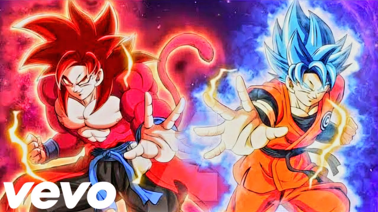Super Saiyan 4 Xeno Goku Vs Super Saiyan Blue CC Goku (full fight) AMV