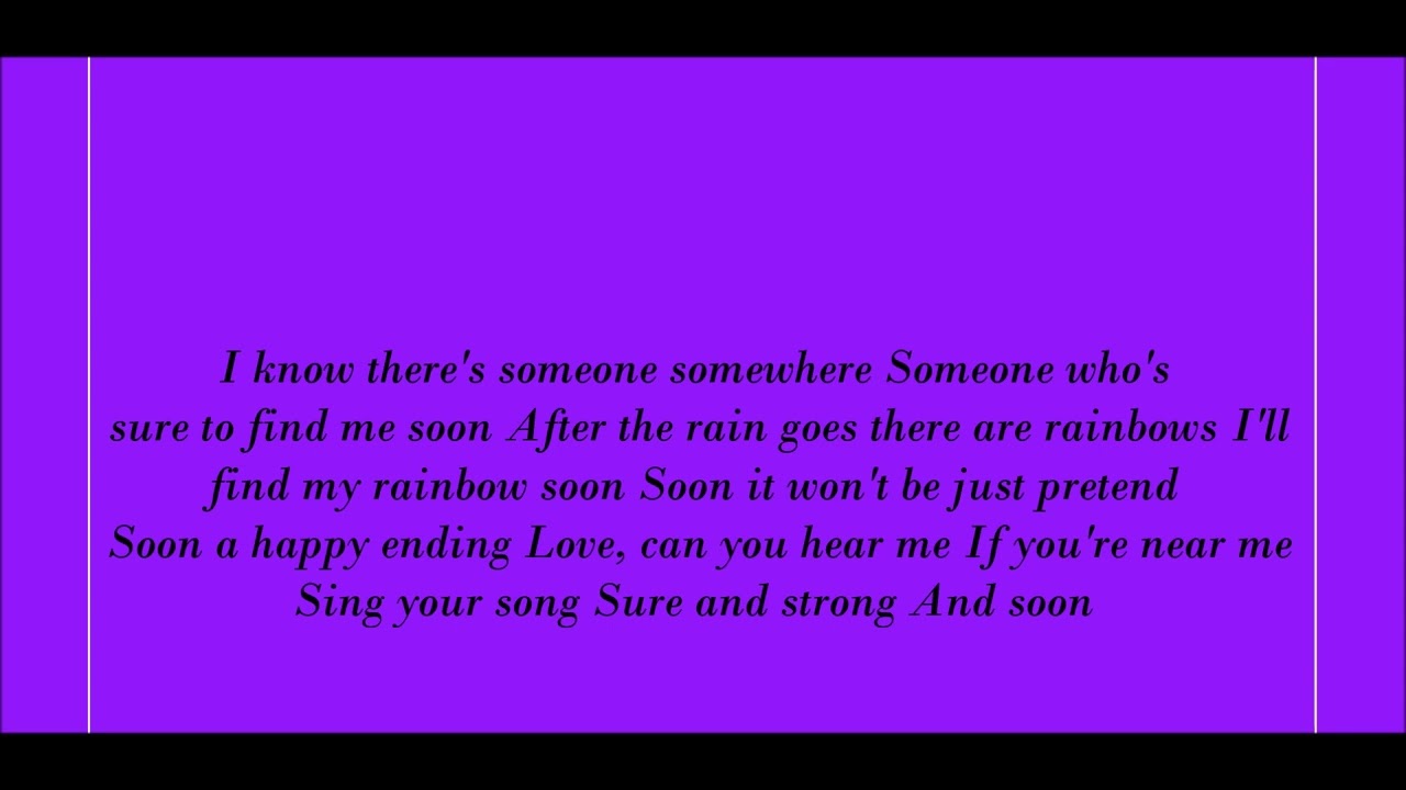 Thumbelina, Soon Lyrics