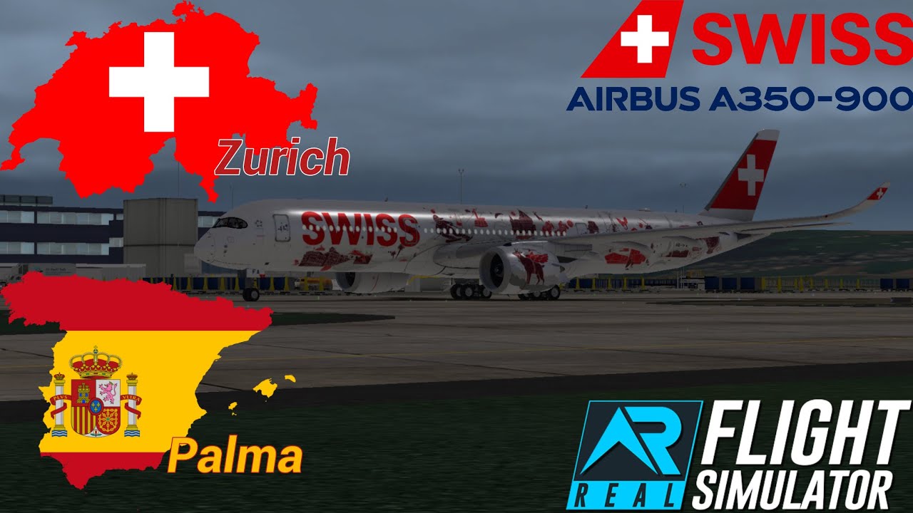 RFS - Real Flight Simulator | Swiss A350-900 | Flight Timelapse 49