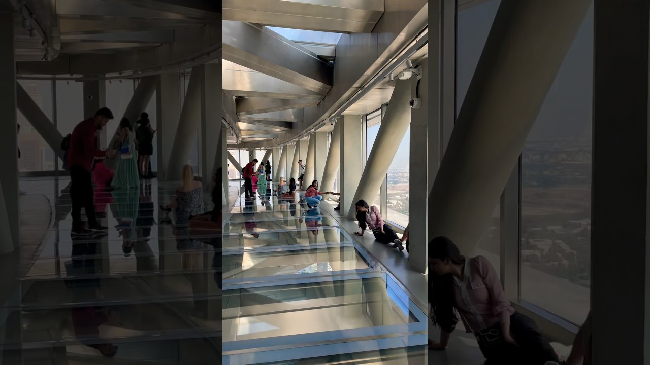 Sky Views Observatory Dubai#skyviews #dubai #foryou #viral #fypシ #fyp #glasswalk