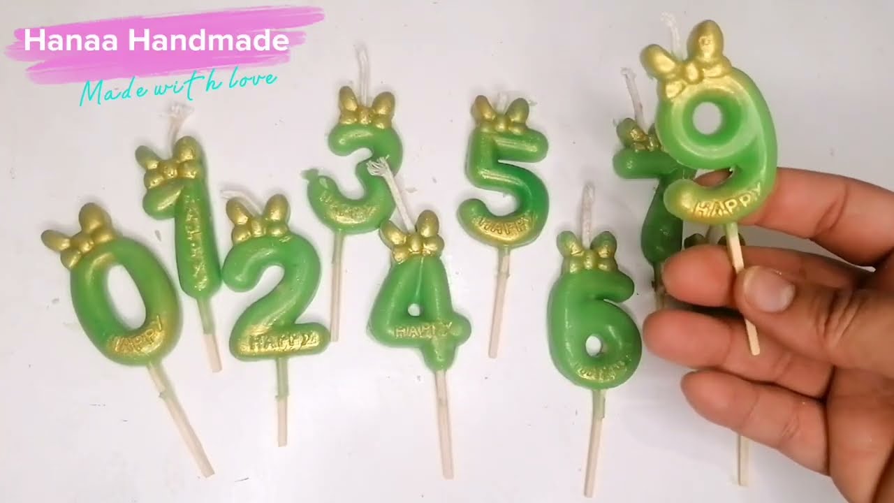 اصنع بنفسك شمع الارقام لأعياد الميلاد بأبسط الطرقThe easiest way to make the birthday number candle