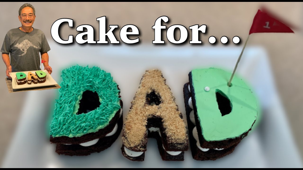 I made a GOLF themed cake for my DAD | Sally Funakoshi