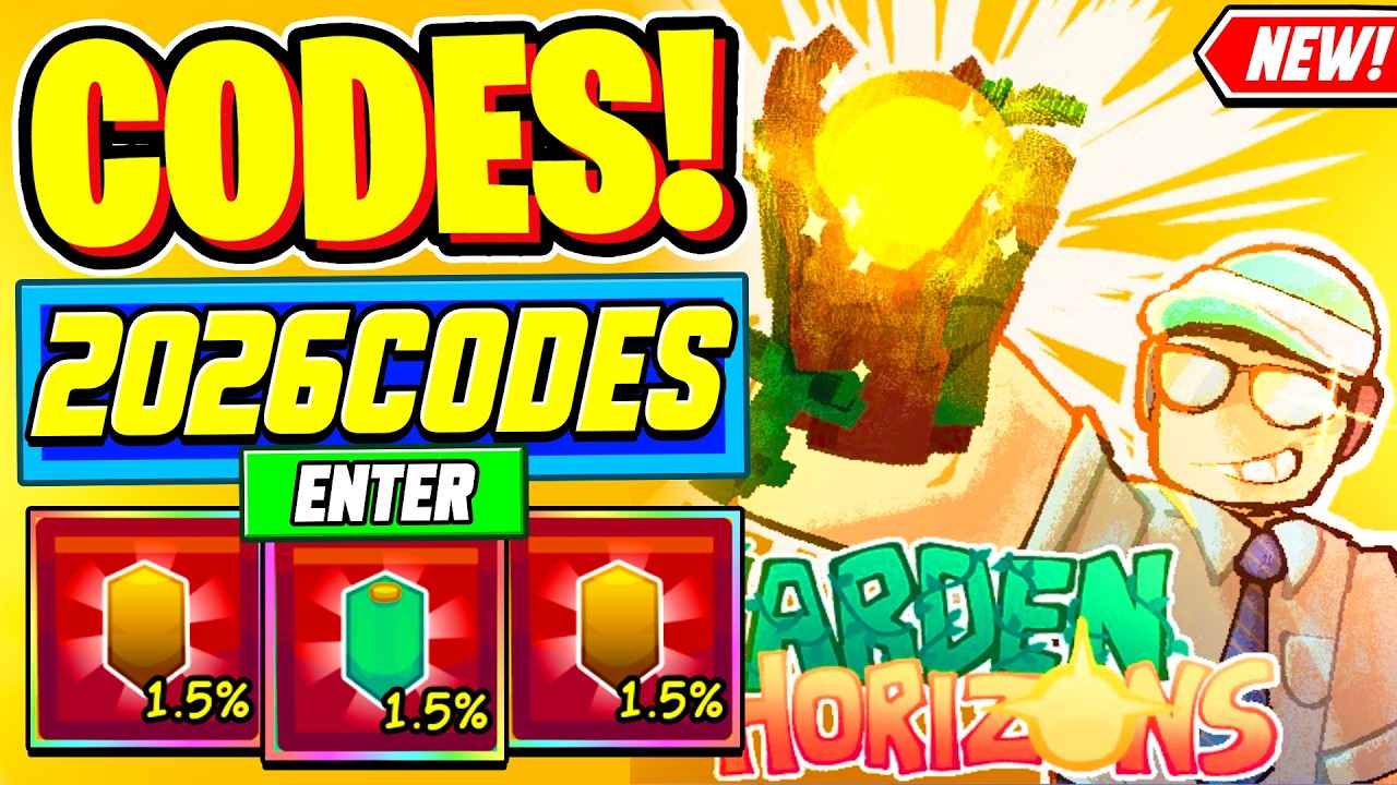 ⚠️Новое⚠️ ВСЕ РАБОЧИЕ КОДЫ для Garden Horizons 2026 - Roblox Garden Horizons Codes 2026