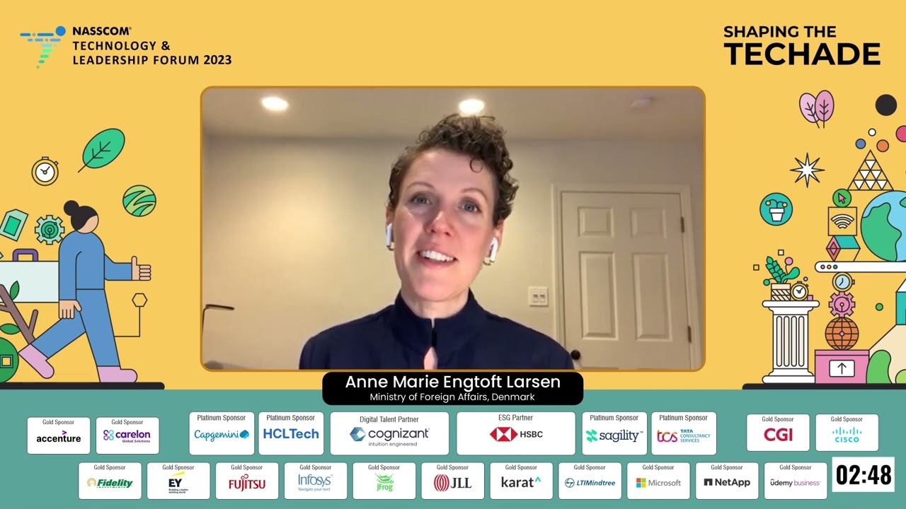 NTLF 2023 | Keynote on Is Tech a Threat to Democracy? | Anne Marie Engtoft Larsen | nasscom