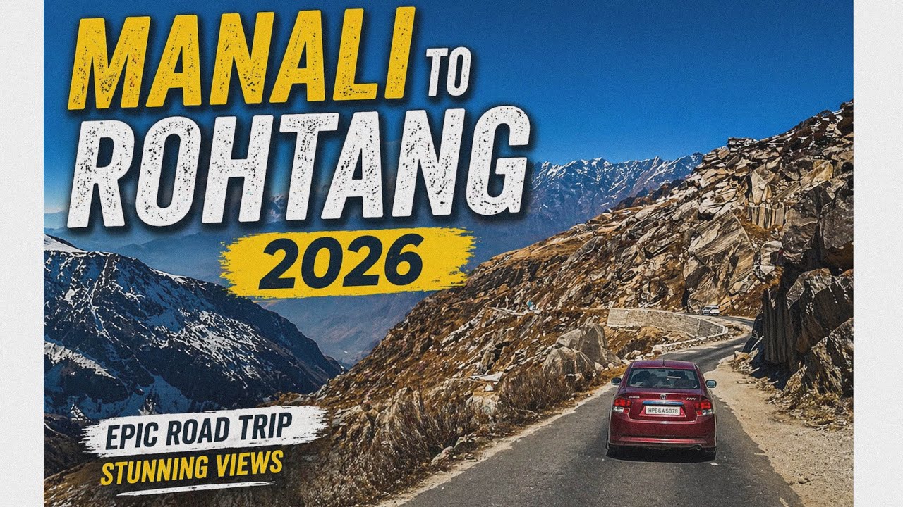 Manali To Rohtang Pass By Road 😍 | Road Condition Manali To Rohtang | Manali 2026 | Rohtang 2026