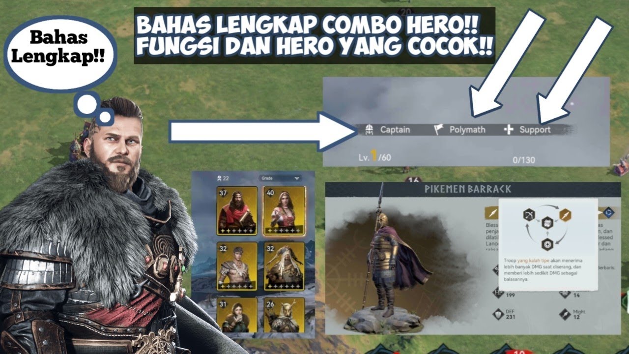 Bahas lengkap Hero terkuat dan combo hero tercocok di Viking Rise - Algara