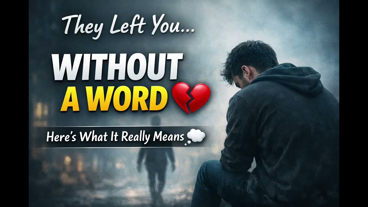 If They Left You Without a Word, Remember This