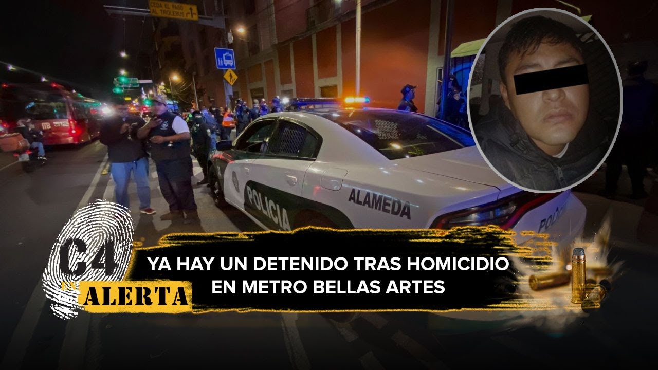 Por homicidio en estación Bellas Artes del Metro CdMx, cae uno de los presuntos implicados