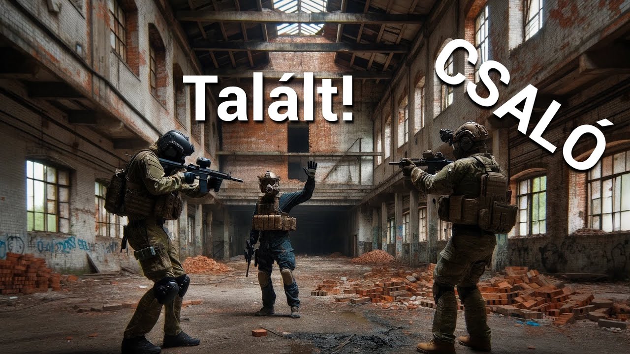Extrém Airsoft CQB Csalókkal és földre szállt Angyalokkal 👌| Elhagyatott Téglagyár