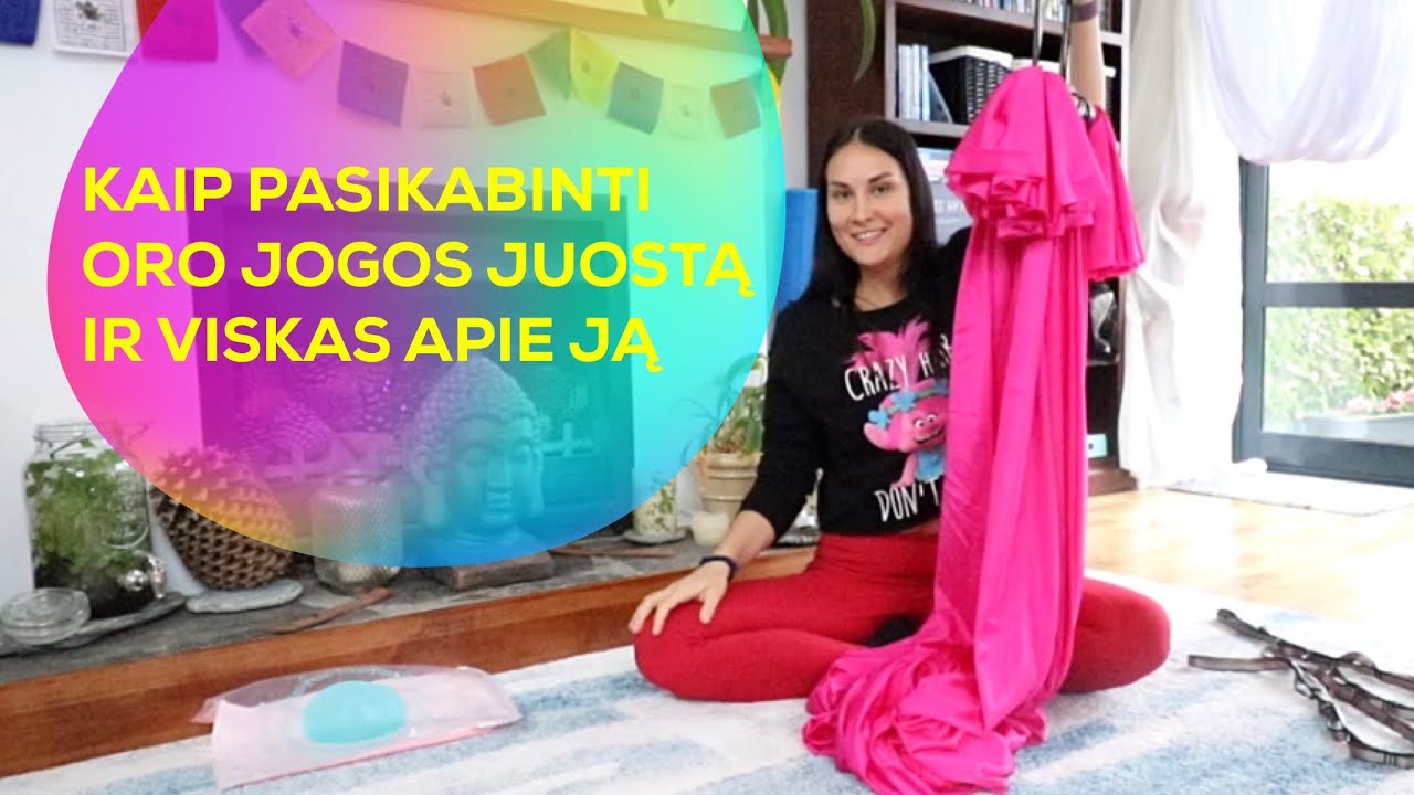 Kaip pasikabinti oro jogos juostą? // Oro joga su Camille Shakti // CamiYoga