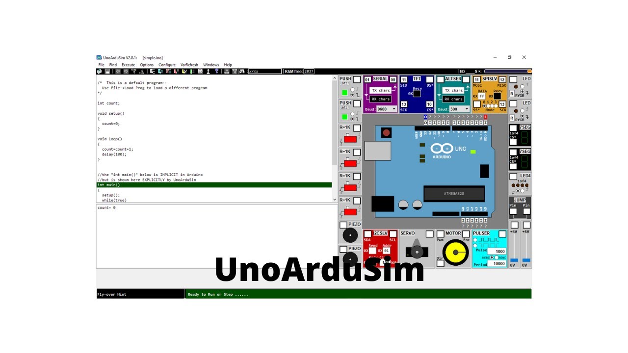 UnoArduSim-Simulator for Arduino