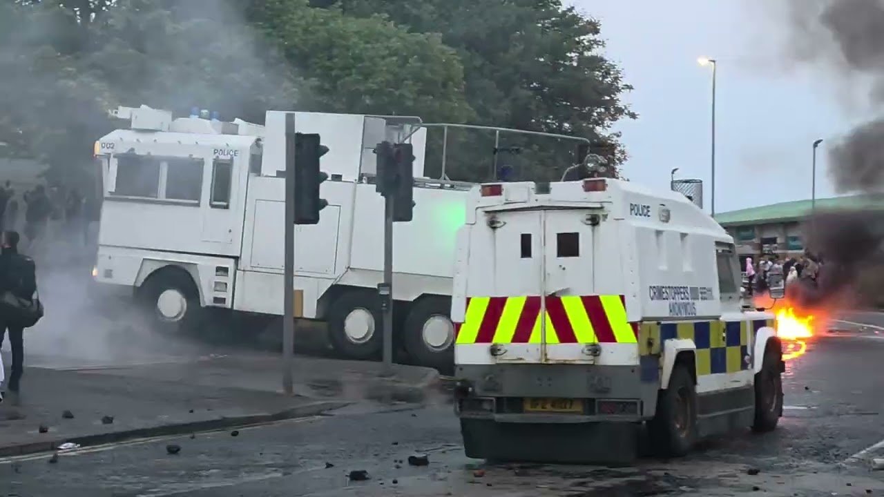 BALLYMENA RIOTS JUNE 2025 || Footage of PSNI TSG officers