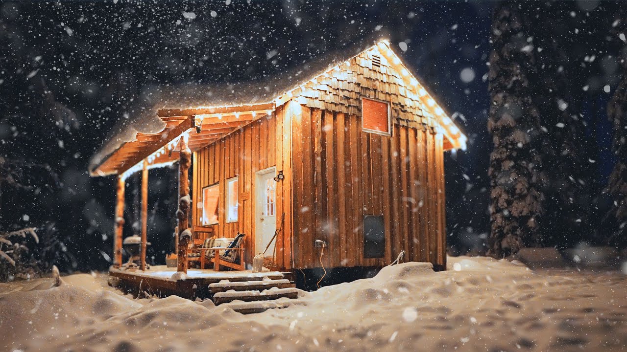 Weathering A Beautiful Snowstorm And Then BITTER Cold In My Cozy Off-Grid Cabin | ASMR