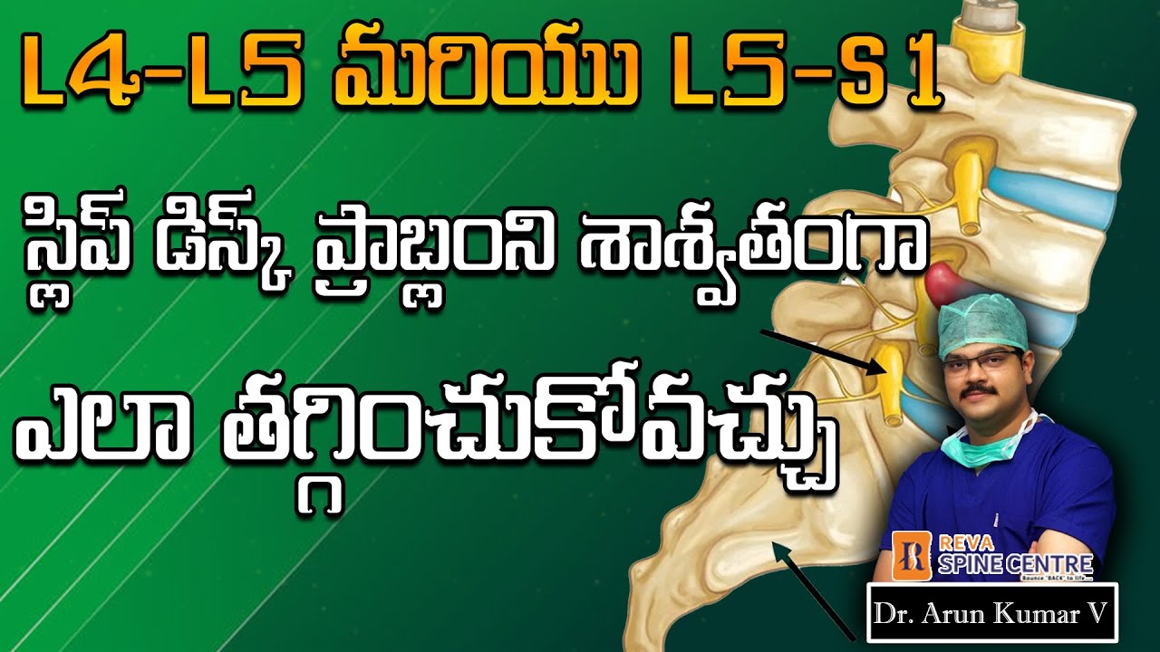 How to avoid back pain in L4-L5 and L5-S1 Slip disc patients | Reva Spine | Dr.Arun kumar