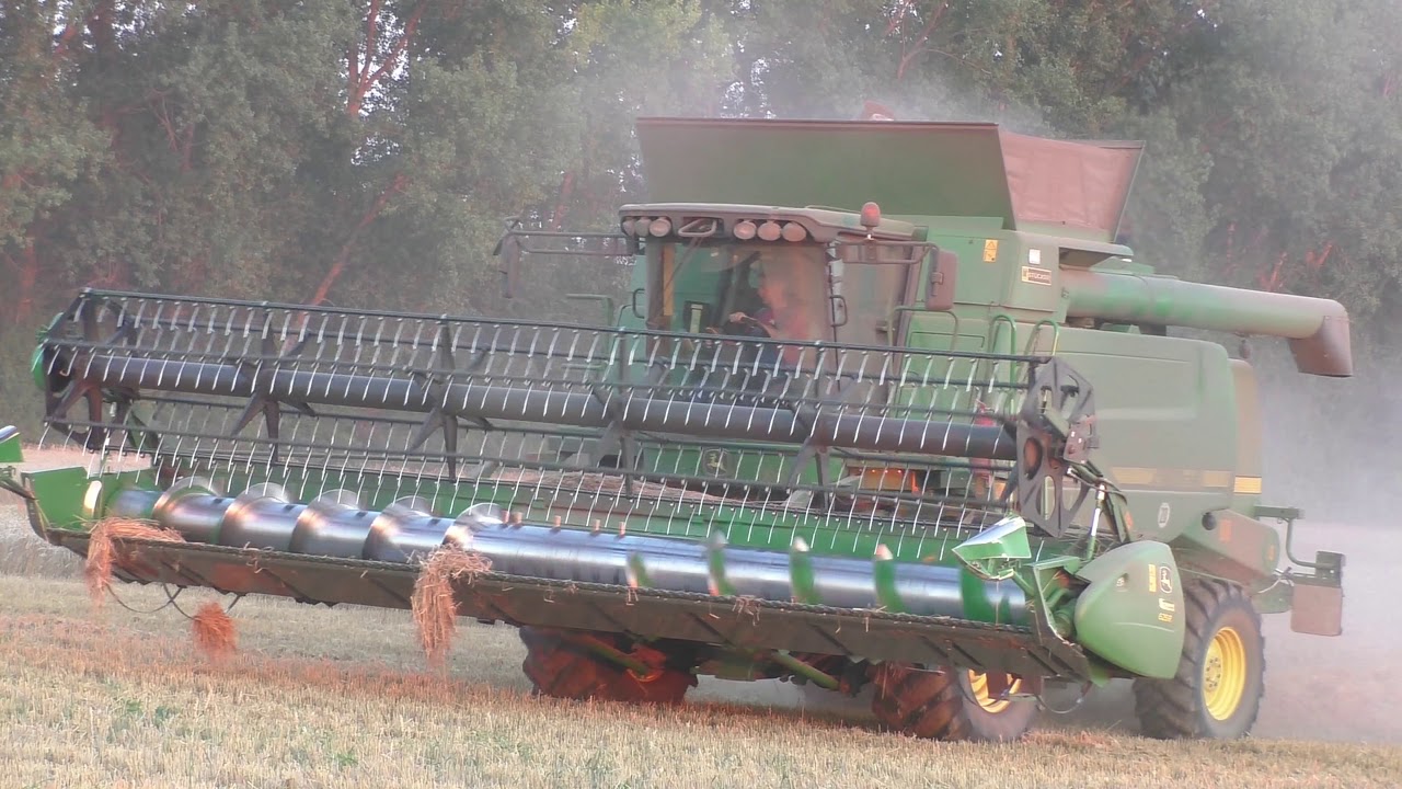 Weizenernte 2019 John Deere T 670 Abfahrer John Deere 6690 Sound Pur