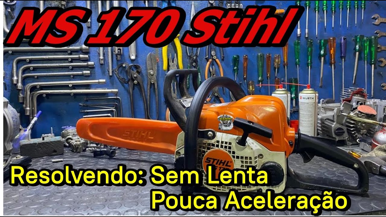 Ms170 Stihl: Resolvendo Falta de Lenta e Aceleração Pobre. Não Perca Dica no Final...