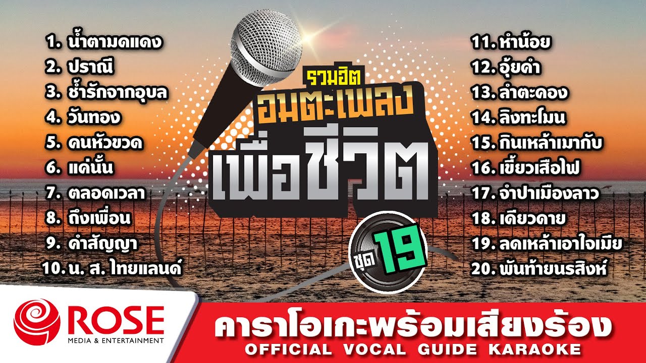 รวมฮิต - อมตะเพลงเพื่อชีวิต ชุด 19 (Karaoke Album)