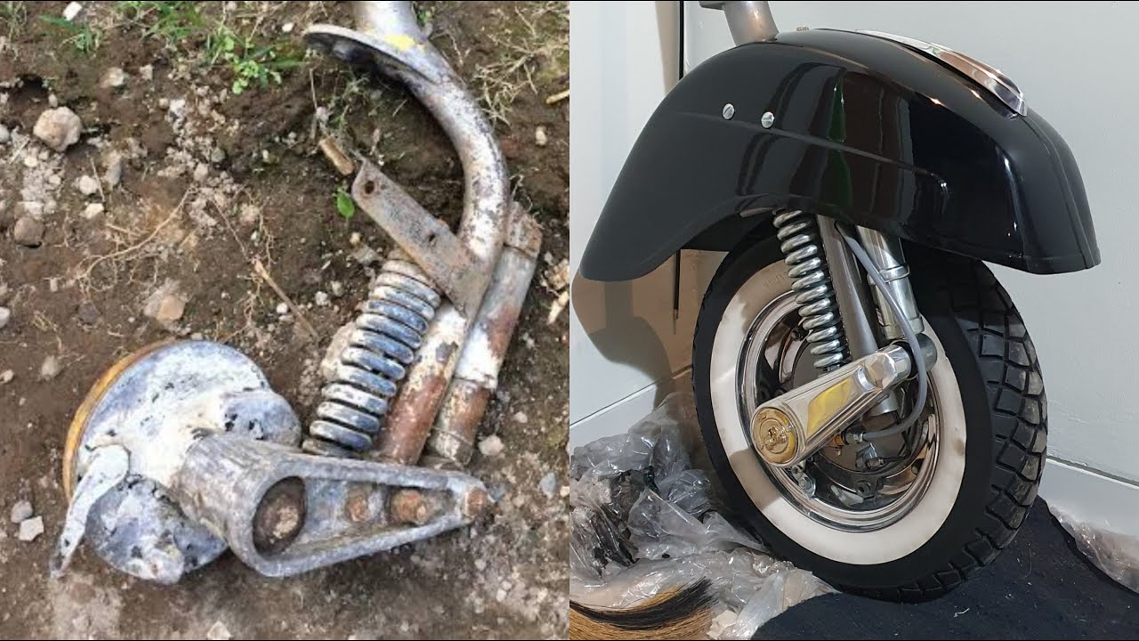 FORK VESPA SUPER 1972 RESTORATION REBUILD