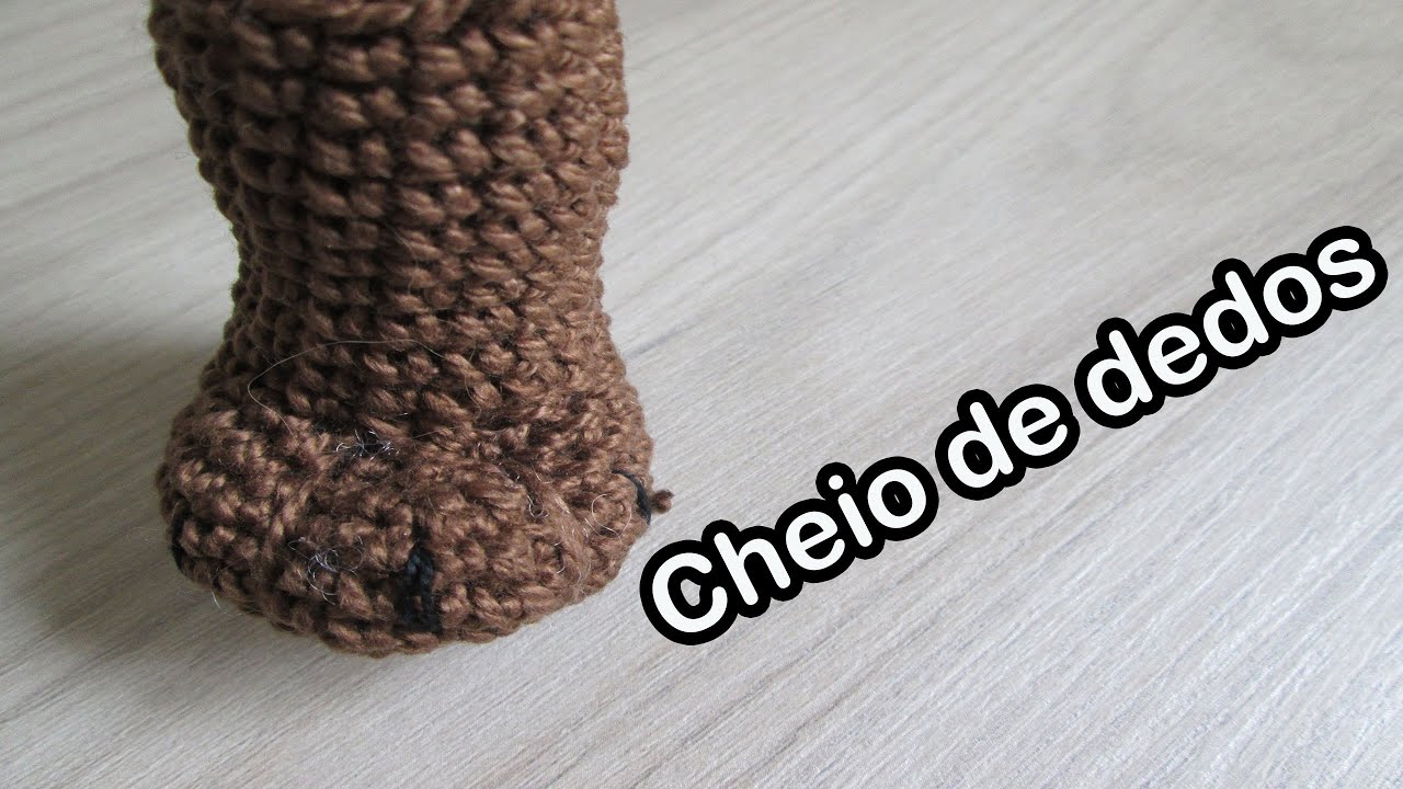 Almofadinha fofa: Patinha com dedos definidos para seu amigurumi