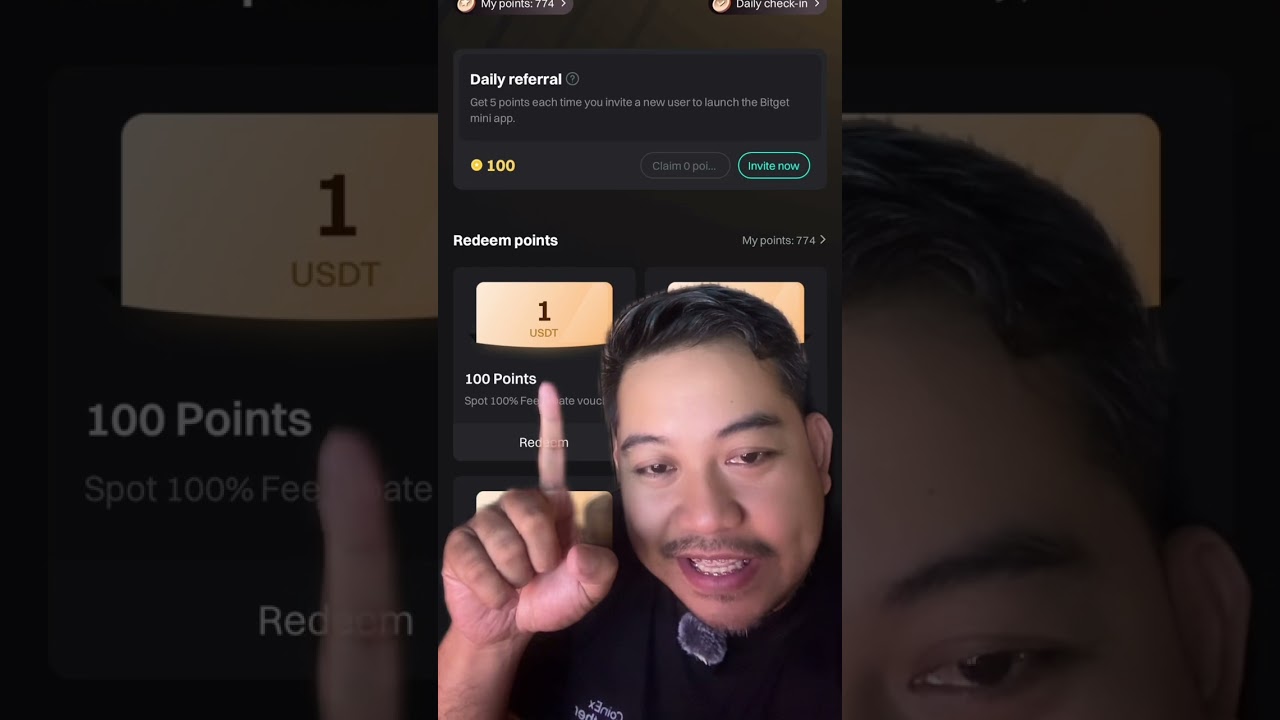 Bitget Points Equals to USDT