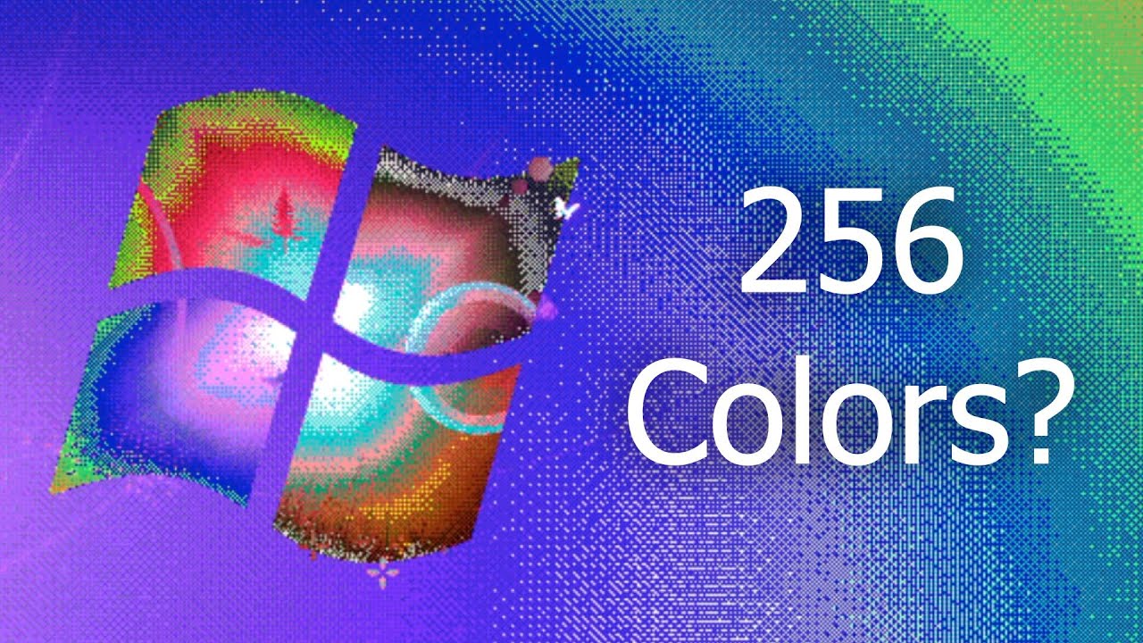 Windows 7 in only 256 colors?