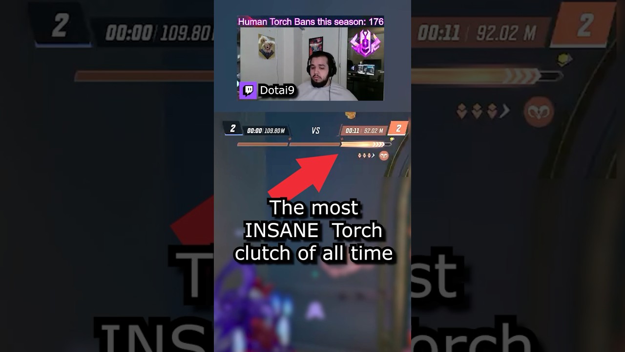 The most INSANE Torch clutch of all time  #marvelrivals