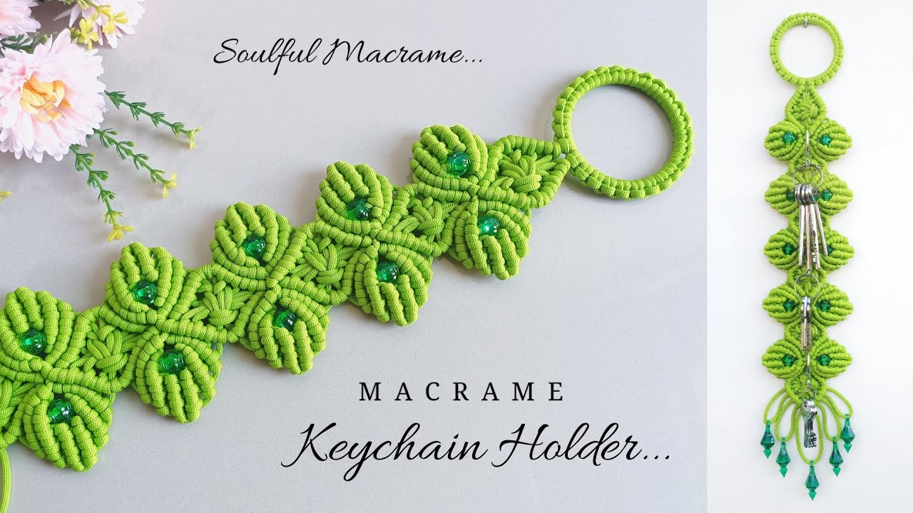Macrame Key Holder | Keyholder Tutorial for Beginners | Macrame Wall Hanging Key hanger