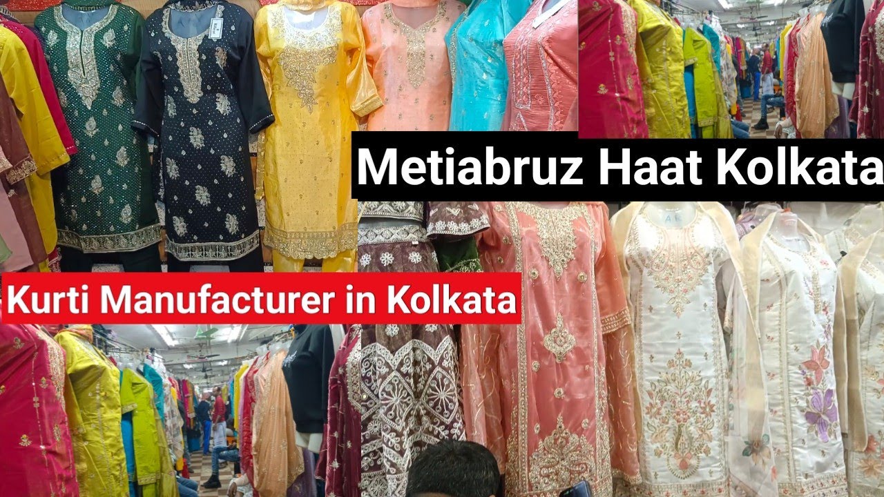 Kurti Manufacturer in kolkata 🙂 Kolkata metiabruz wholesale market #wholesale 