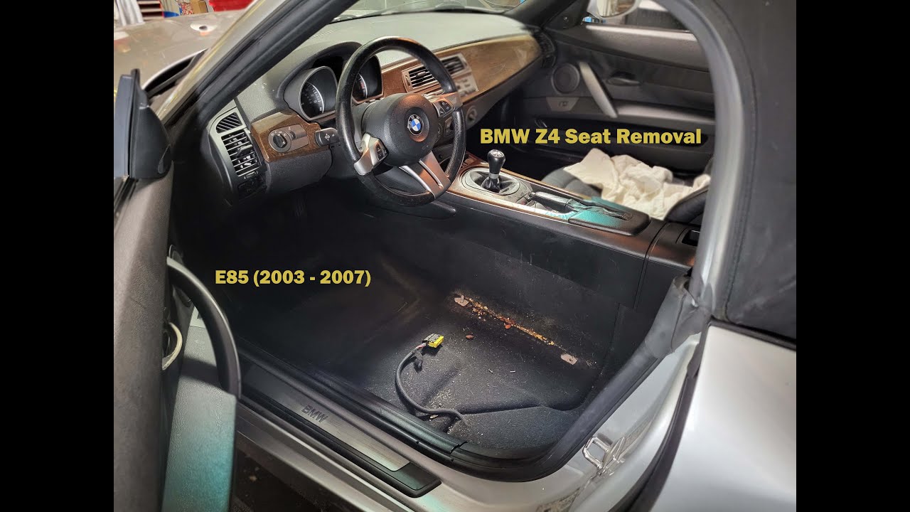 Как снять сиденья BMW Z4 E85 - E86