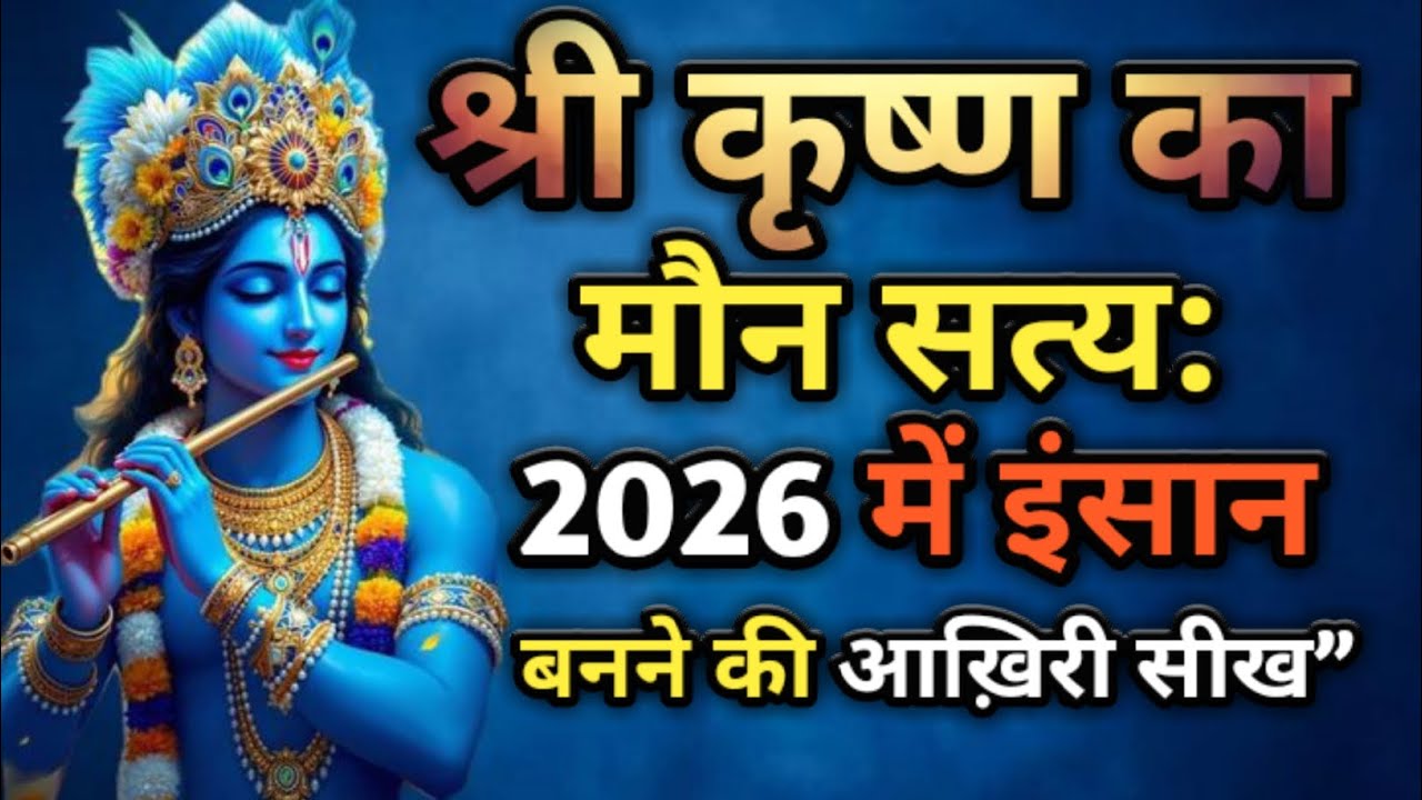 श्री कृष्ण का मौन सत्य: 2026 में इंसान बनने की आख़िरी सीख” | Heart Touching Story