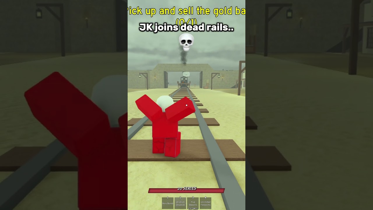 JK Joins DEAD RAILS! 💀💀 | The Strongest Battlegrounds | #thestongestbattlegrounds #roblox #shorts