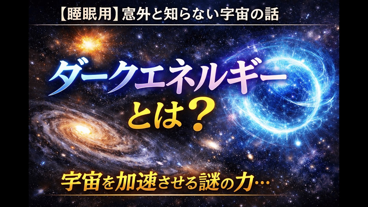 【睡眠用】意外と知らない宇宙の話｜ダークエネルギーとは