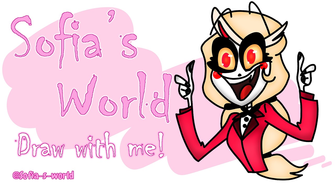 Charlie Morningstar Fanart - Full Drawing Process on Phone! 😈 Hazbin Hotel