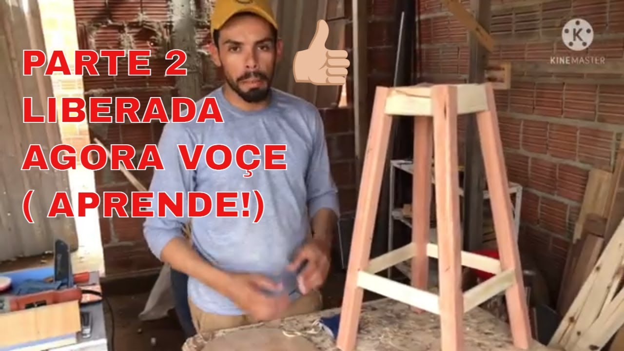 (Parte 2) Passo a Passo de como fazer uma banqueta. #DY#trabalhorustico