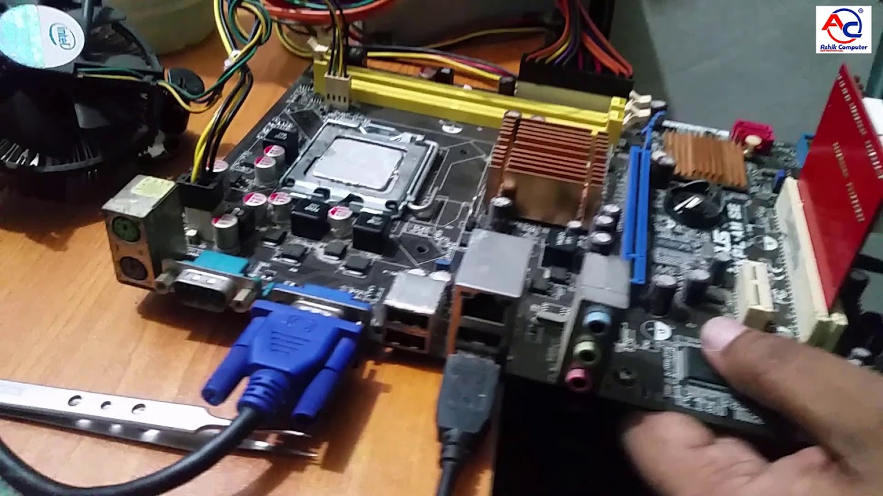 How to Repair Asus Desktop Motherboard | P5kPL-AM SE | No Display | Error code d4d4 | Bangla