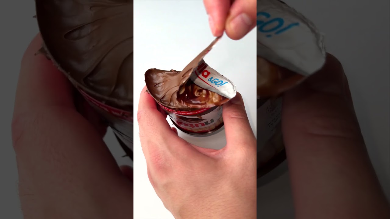 Шоколадная глазурь Nutella &GO | ASMR